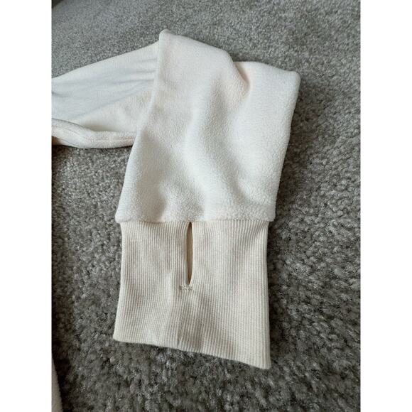 Buffbunny Light Fleece Yellow Hoodie in Love You A Latte Women’s Size Large - Picture 4 of 9